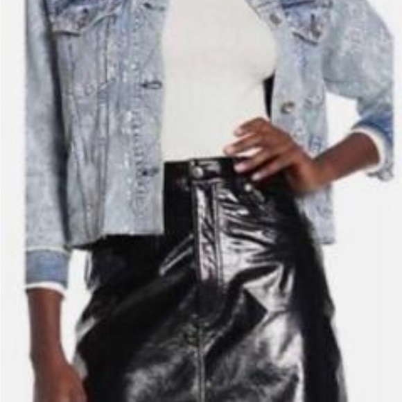 RAG & BONE, Glossy Patent leather mini skirt - Picture 5 of 5